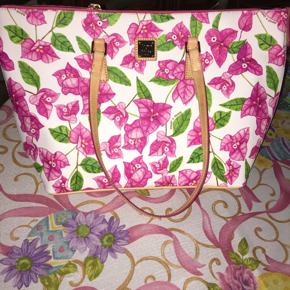 ⚠️NEGOTIABLE⚠️ Dooney & Bourke Pink Floral Tote